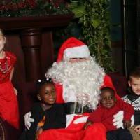 Little Lakers pose with Santa
